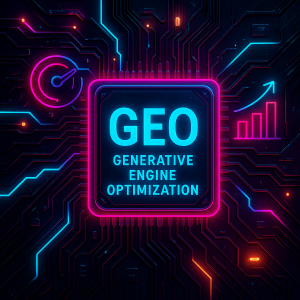 AI Generated Image of Generative engine optimization in a cyberpunk style