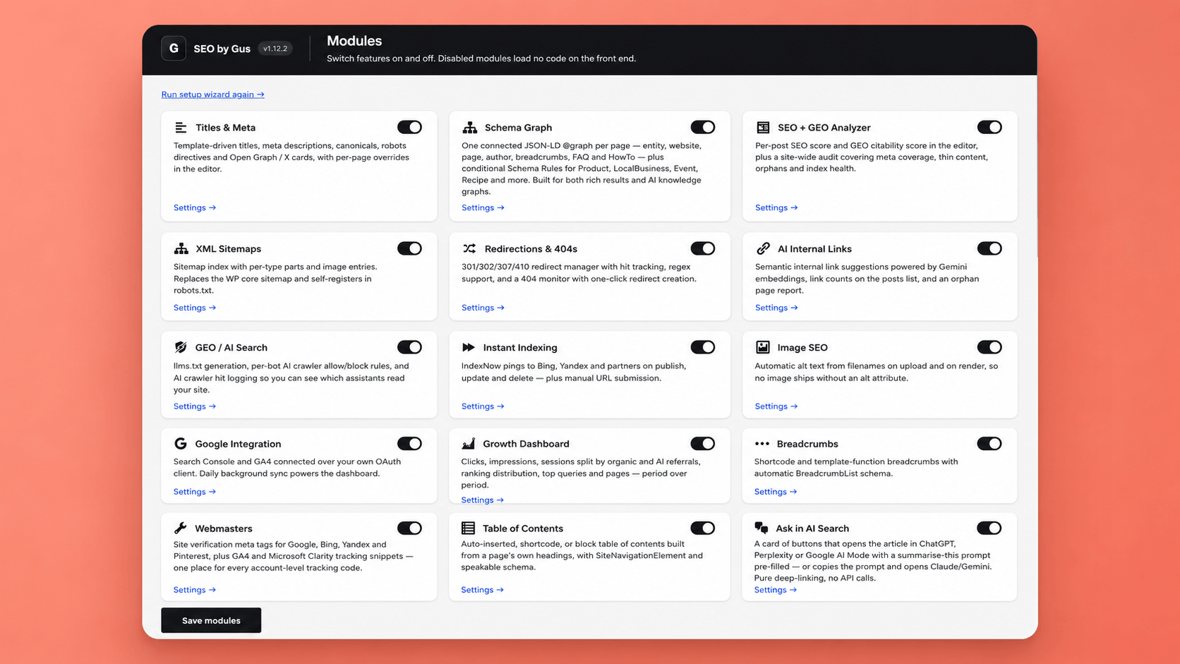 SEO by Gus Modules